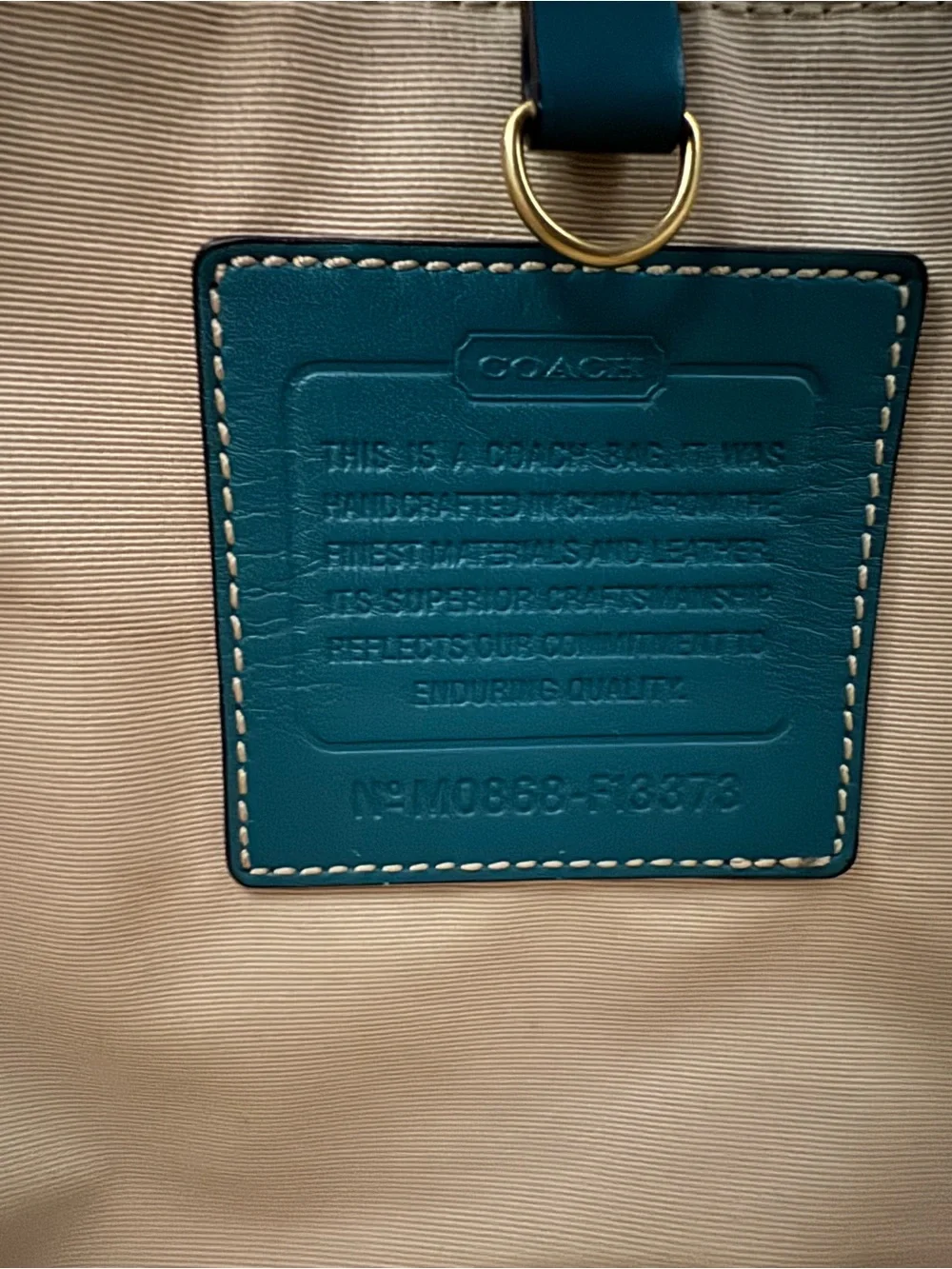 💚Coach Bleecker Straw Tote Teal Leather Flower Charm ☀️_8